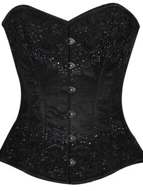 Authentic Black Beade Corset - Women's Shapewear